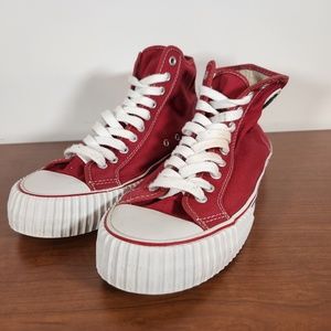 Men’s PF Flyers Red High Top Retro Men's Size 12 Women's Size 13.5 *READ*